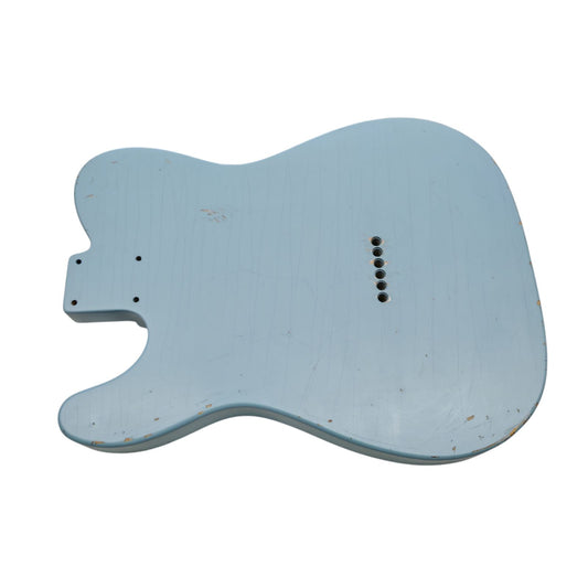 Relic Tele Daphne blue alder guitar body