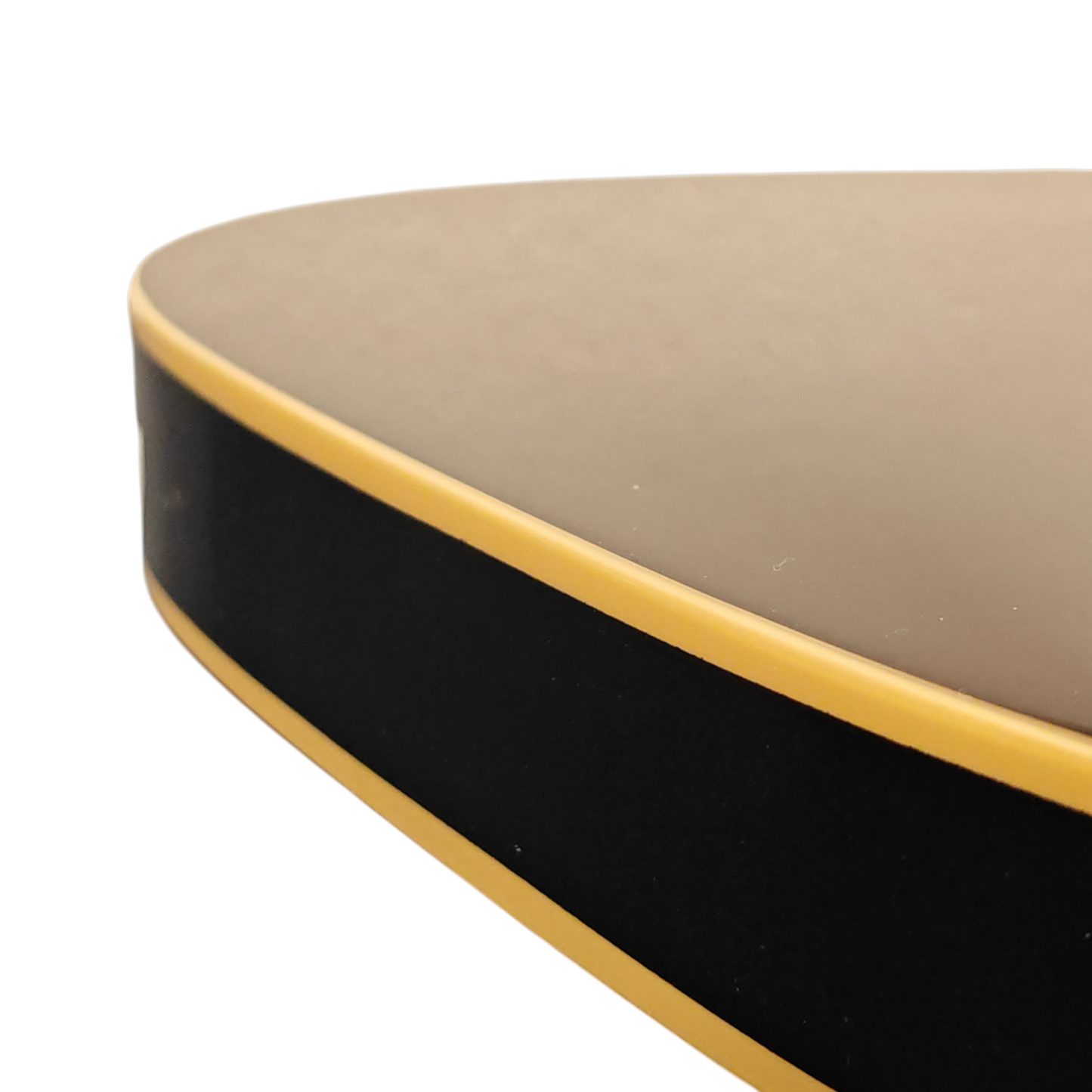 Black T-Style body - Double cream binding