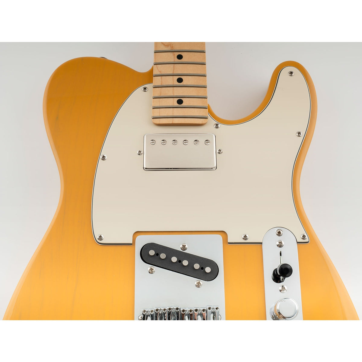 Musiclily Pro pickguard Tele HH pre humbuckery s 8 otvormi pre Fender Standard Telecaster vyrobený v USA/Mexiku, moderný štýl