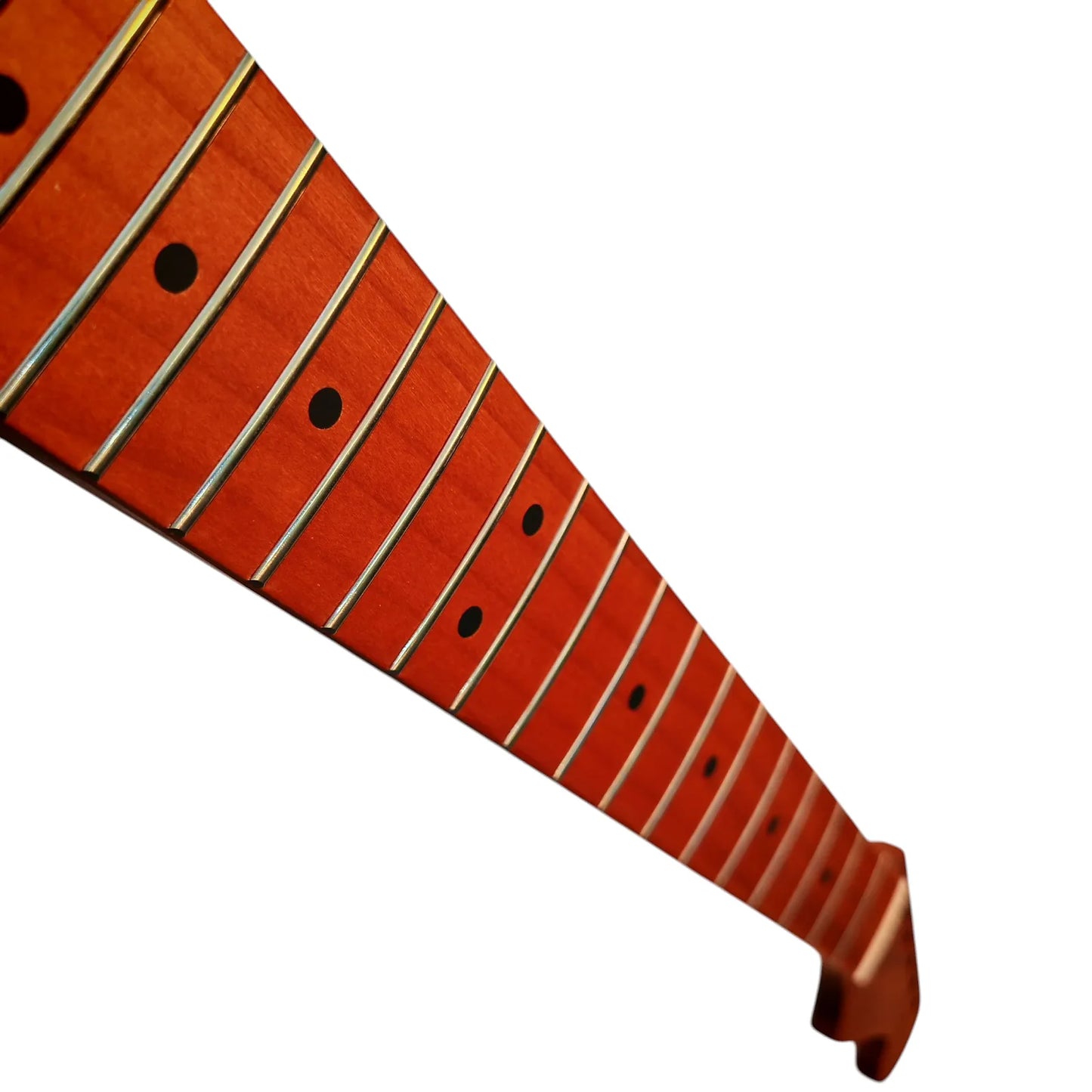 Strat neck Roasted flame maple with maple fretboard (Satin)