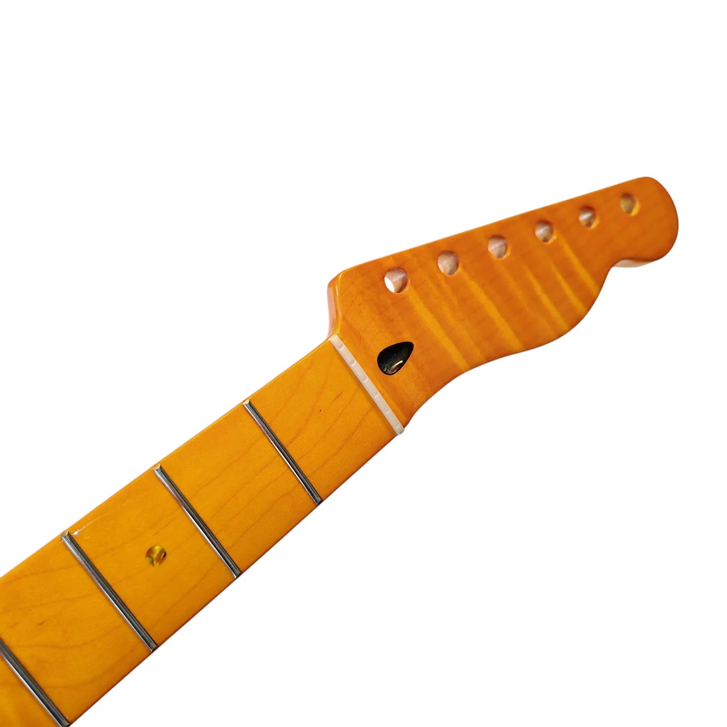 Tele neck Flame maple with maple fretboard (Gloss)
