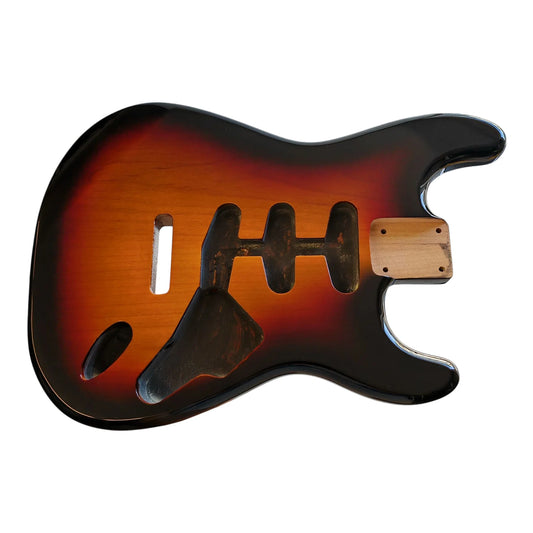Sunburst (three tone) Nitro Stratocaster body