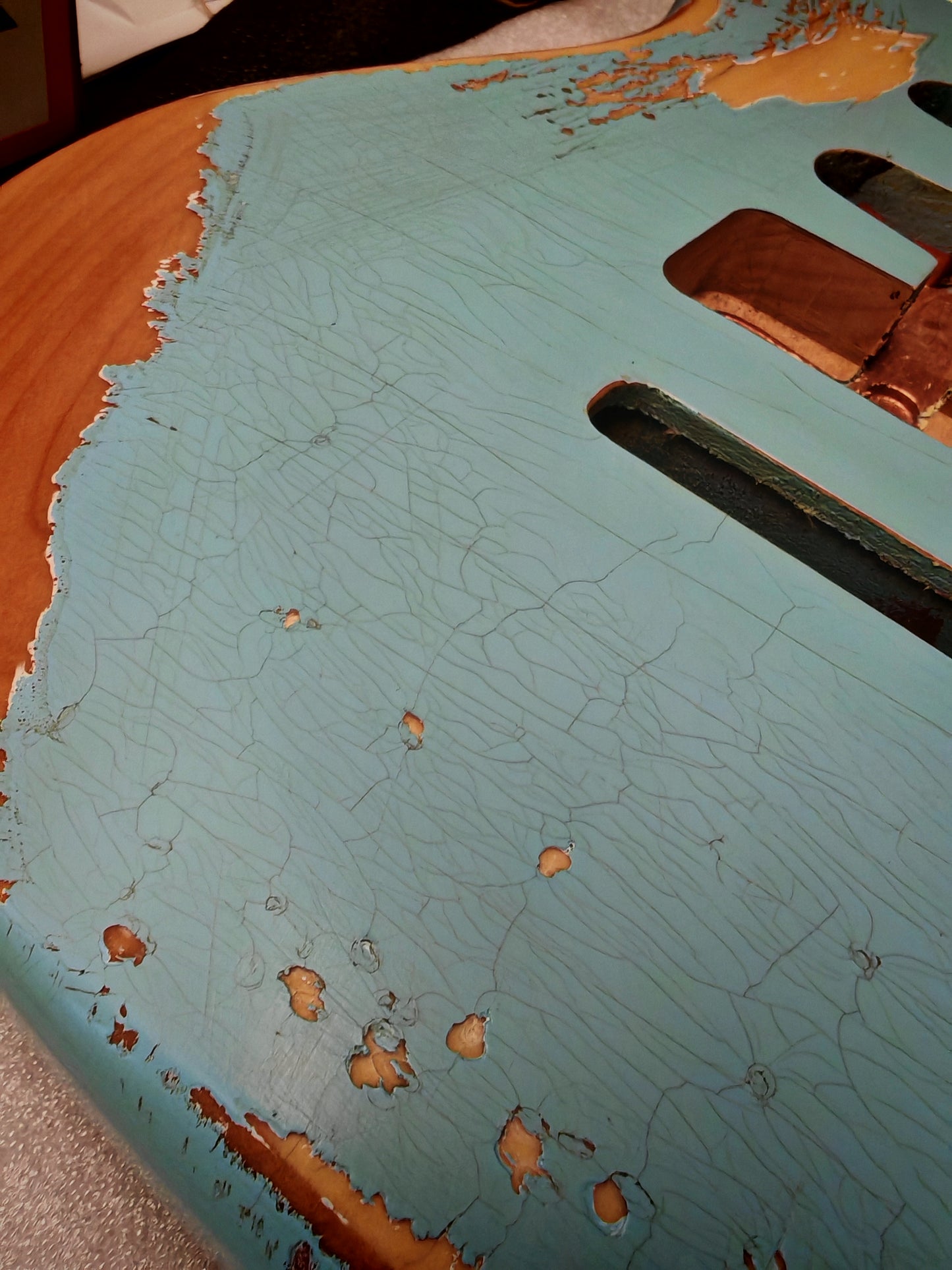 NITRO Heavy Relic Sonic Blue Alder S-Style guitar body