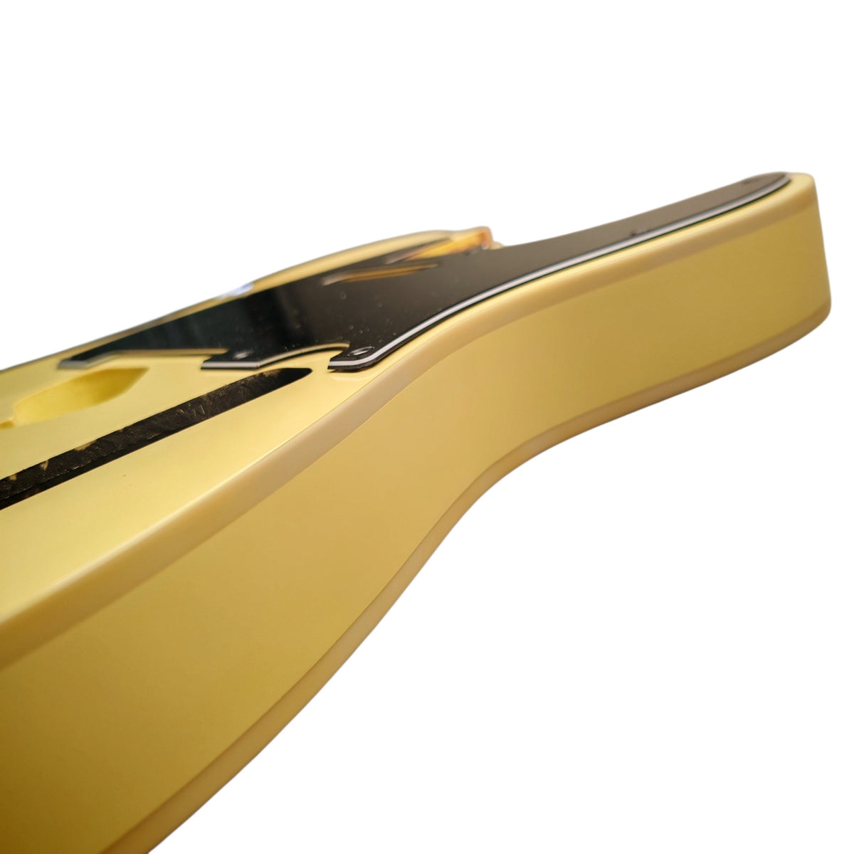 Vintage White nitro T-Style body with binding – photo 4