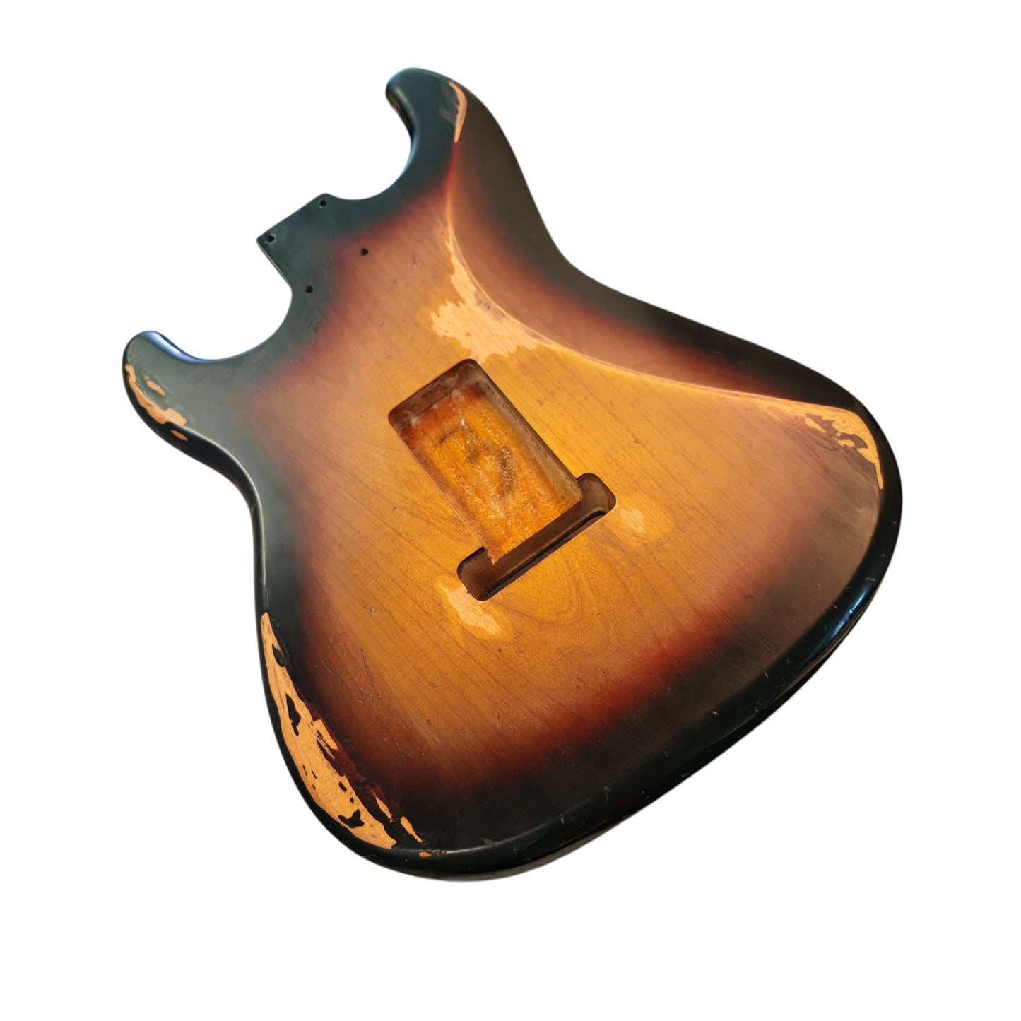 Relic NITRO three tone sunburst Gloss Alder S-Style guitar body