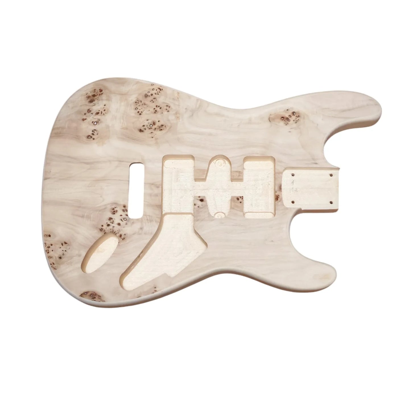 Stratocaster 2 piece Basswood body with Burl Top #1