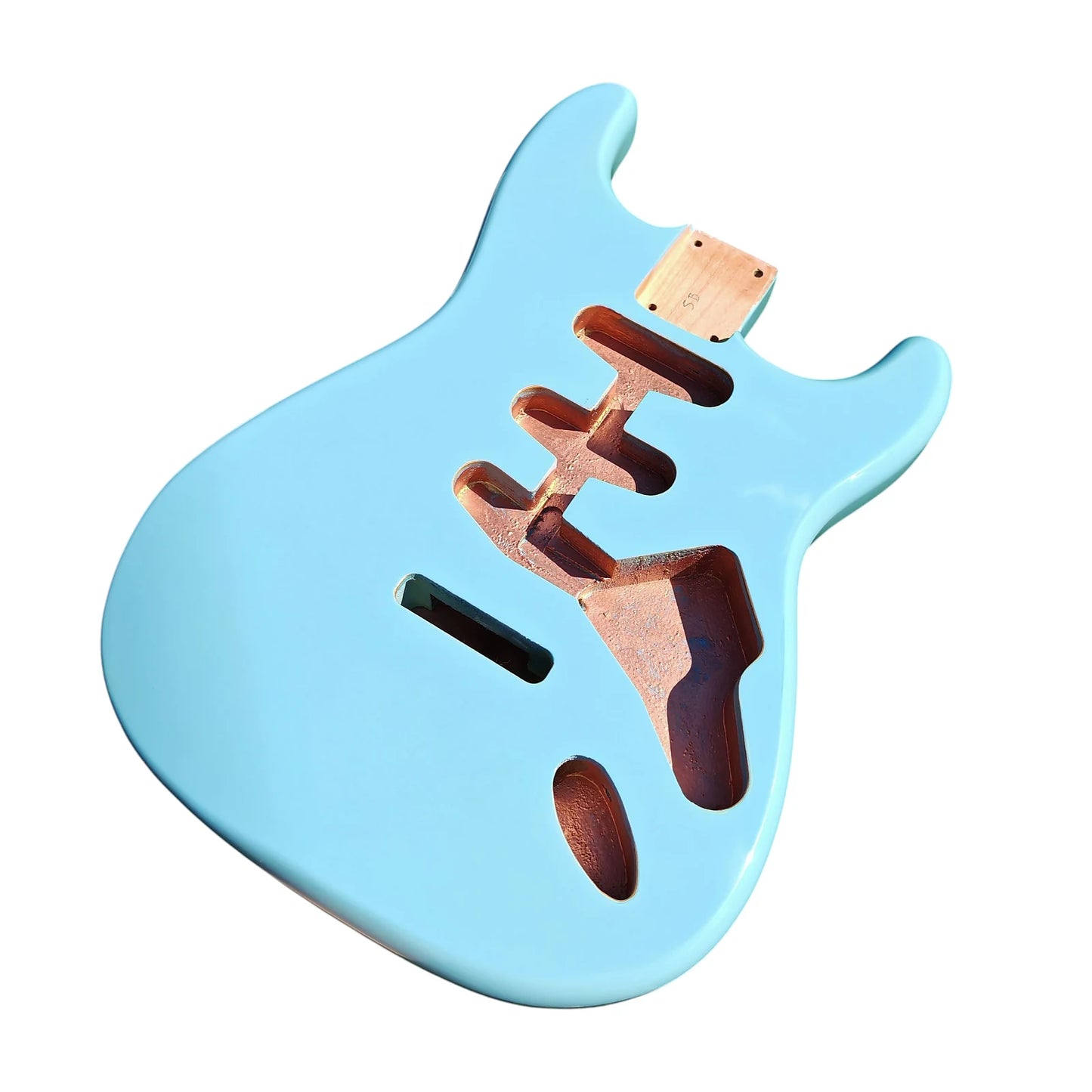 Sonic Blue Nitro Stratocaster body
