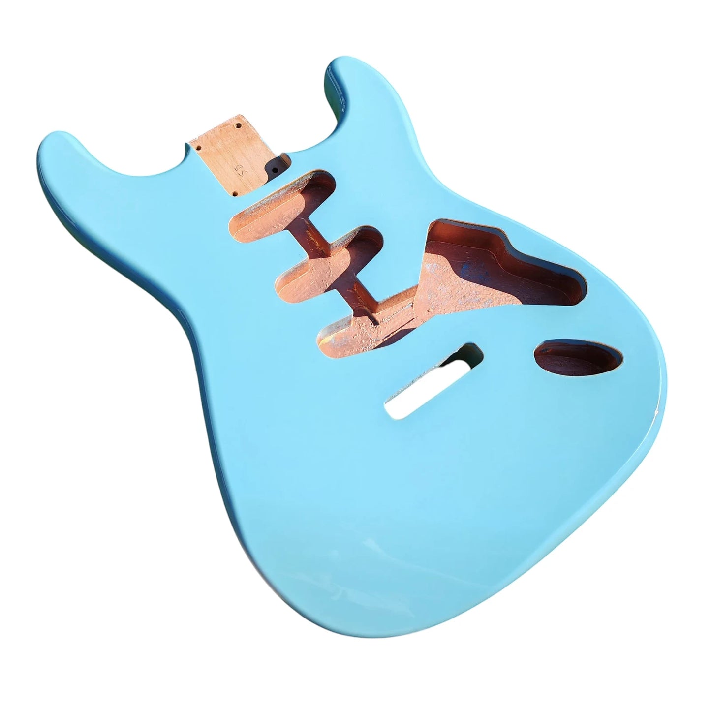Sonic Blue Nitro Stratocaster body