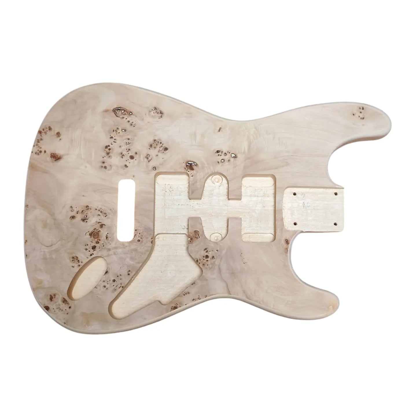 Stratocaster 2 piece Basswood body with Burl Top #2