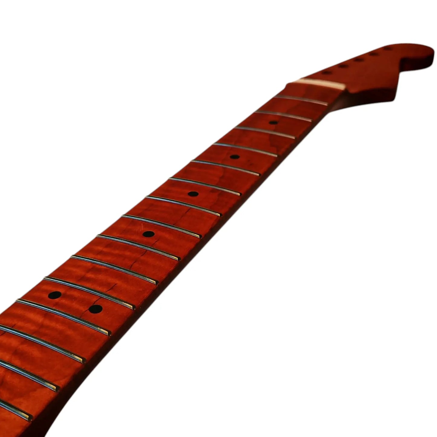 Strat neck Roasted flame maple with maple fretboard (Satin)