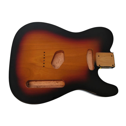 Sunburst (three tone) Nitro Telecaster body