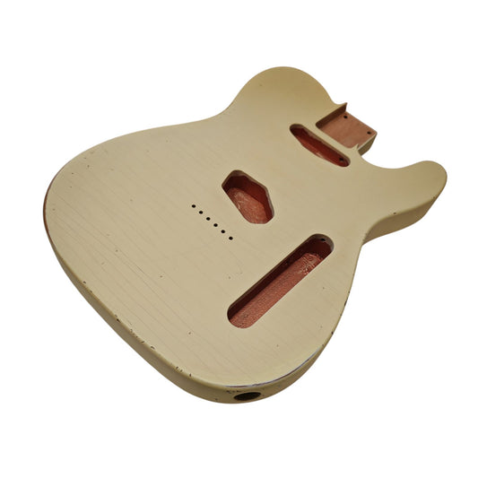 Relic Tele vintage white alder guitar body