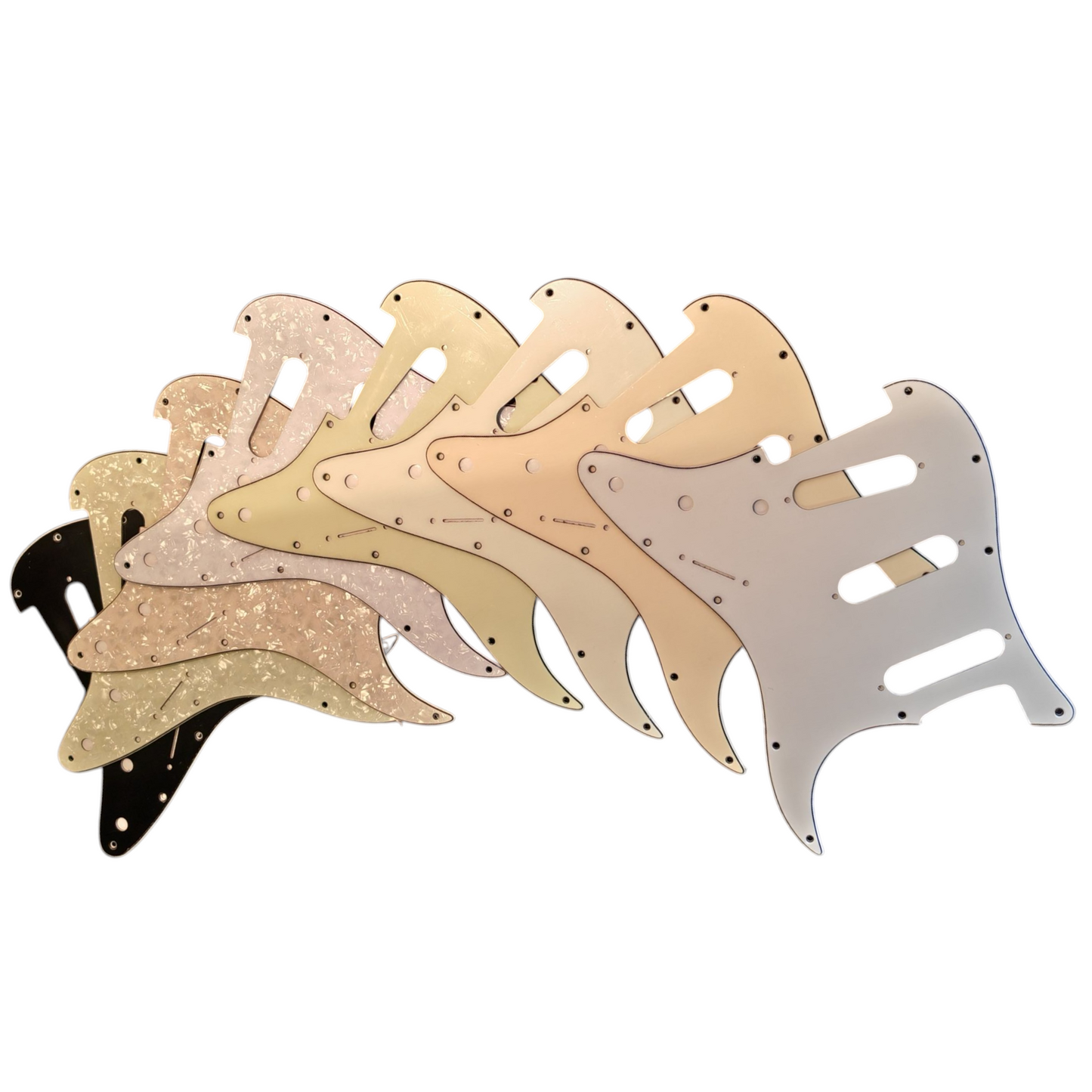 Stratocaster pickguard SSS - various colors