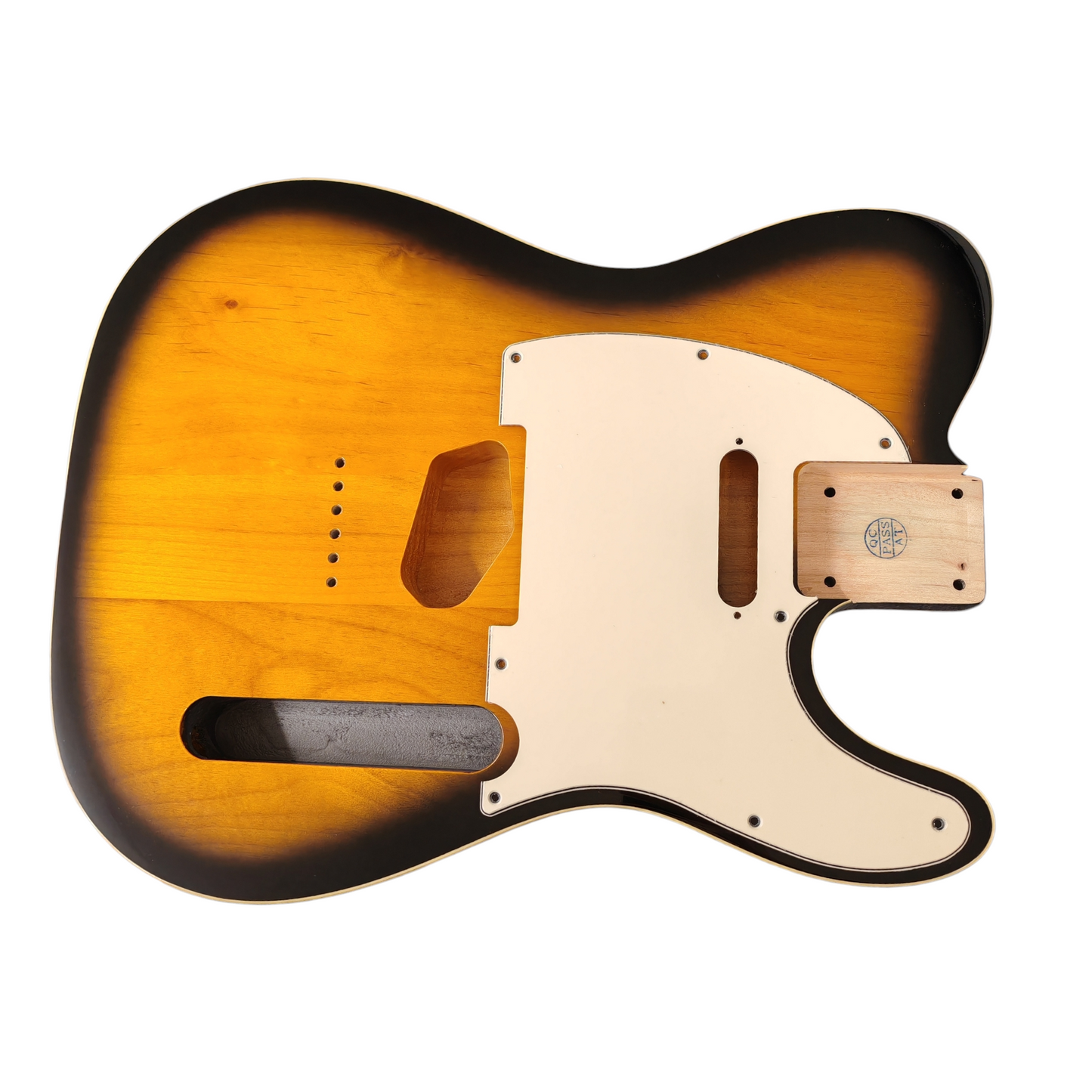 Sunburst (two tone) T-Style body - Double cream binding