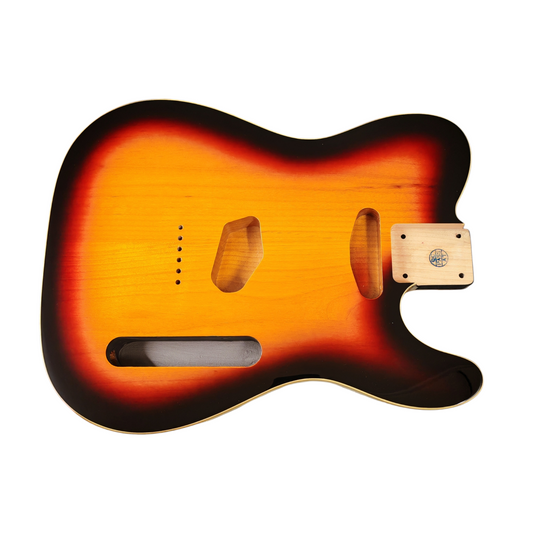 Sunburst (three tone) T-Style body - Double cream binding