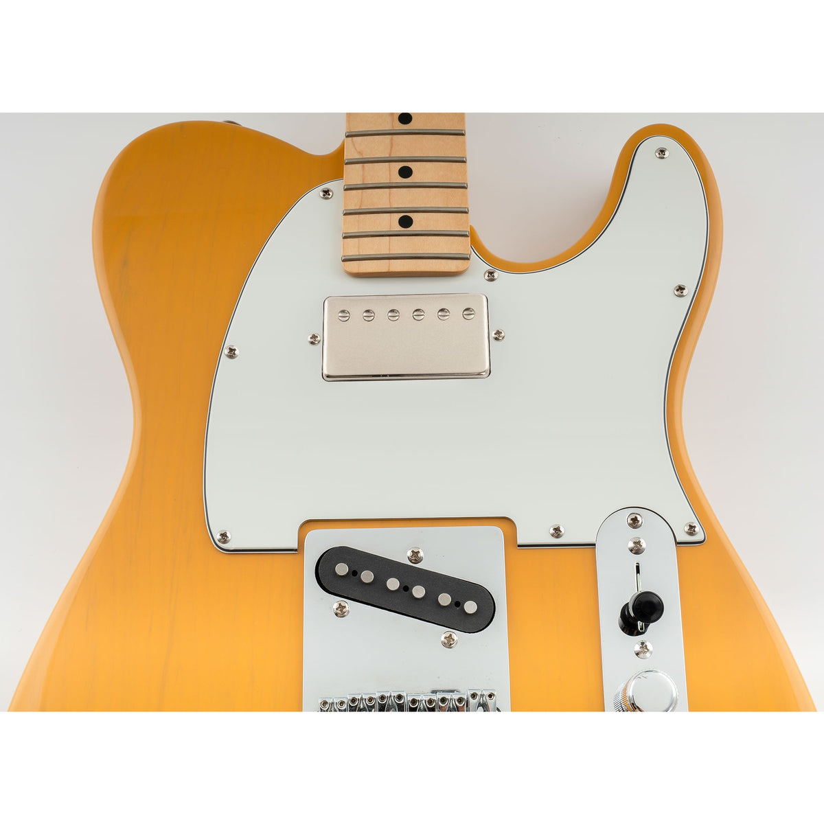 Musiclily Pro pickguard Tele HH pre humbuckery s 8 otvormi pre Fender Standard Telecaster vyrobený v USA/Mexiku, moderný štýl