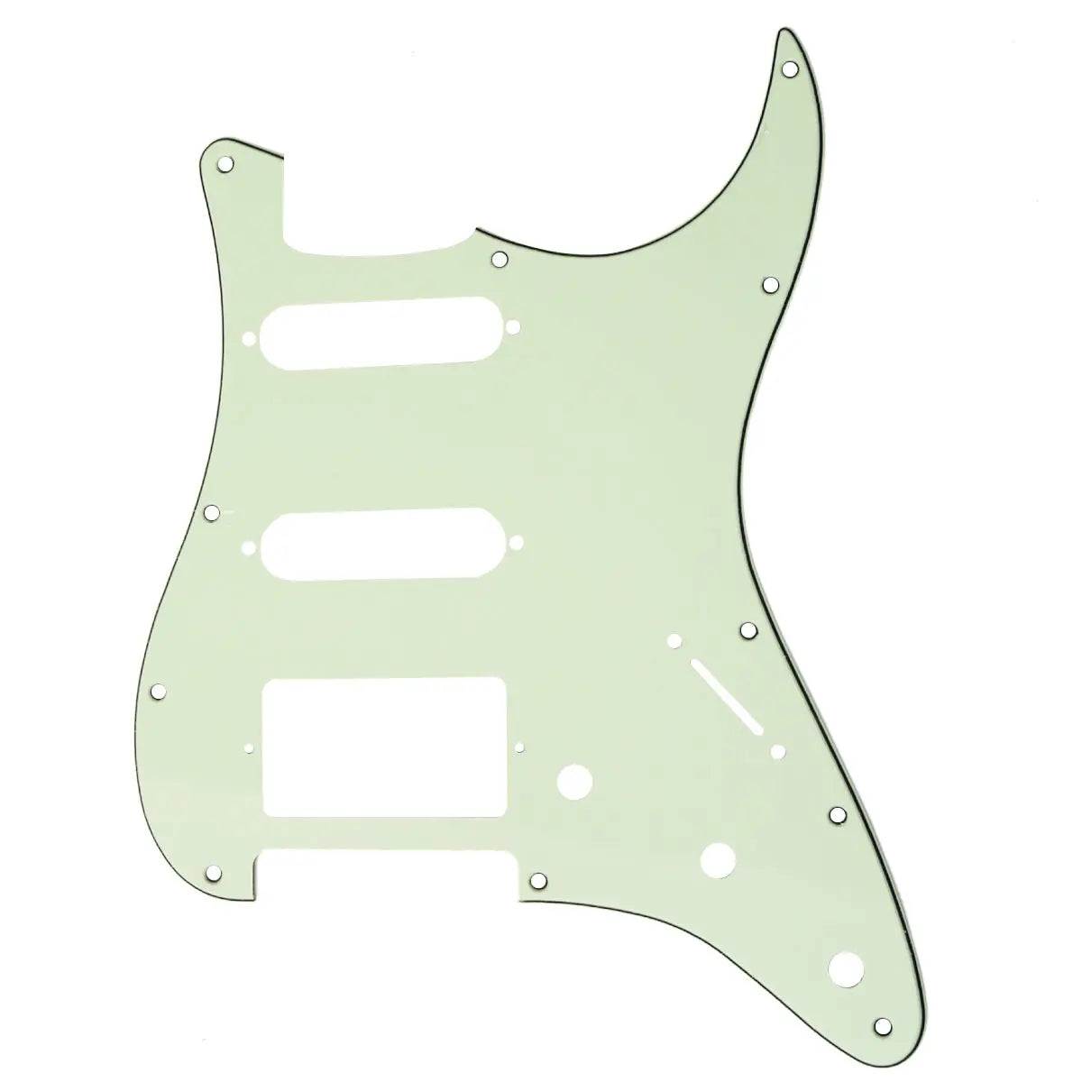 Musiclily Pro pickguard Strat HSS s 11 otvormi pre Fender Standard Stratocaster vyrobený v USA/Mexiku, moderný štýl