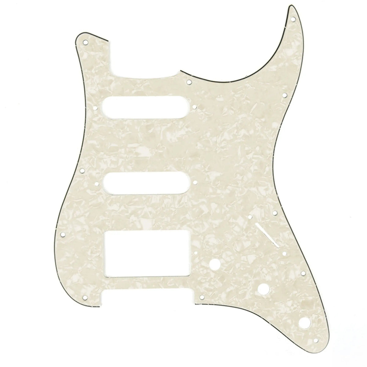 Musiclily Pro pickguard Strat HSS s 11 otvormi pre Fender Standard Stratocaster vyrobený v USA/Mexiku, moderný štýl