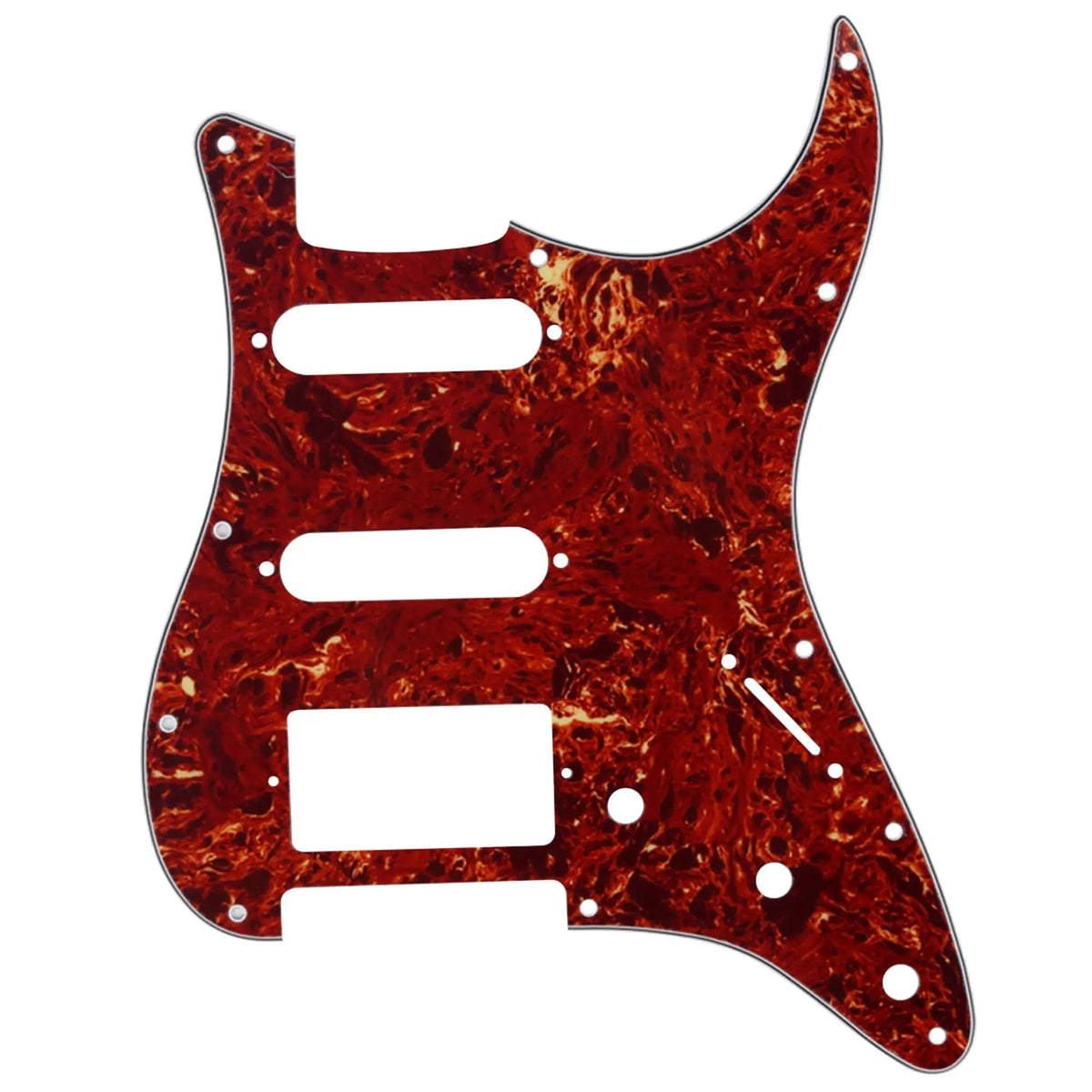 Musiclily Pro pickguard Strat HSS s 11 otvormi pre Fender Standard Stratocaster vyrobený v USA/Mexiku, moderný štýl