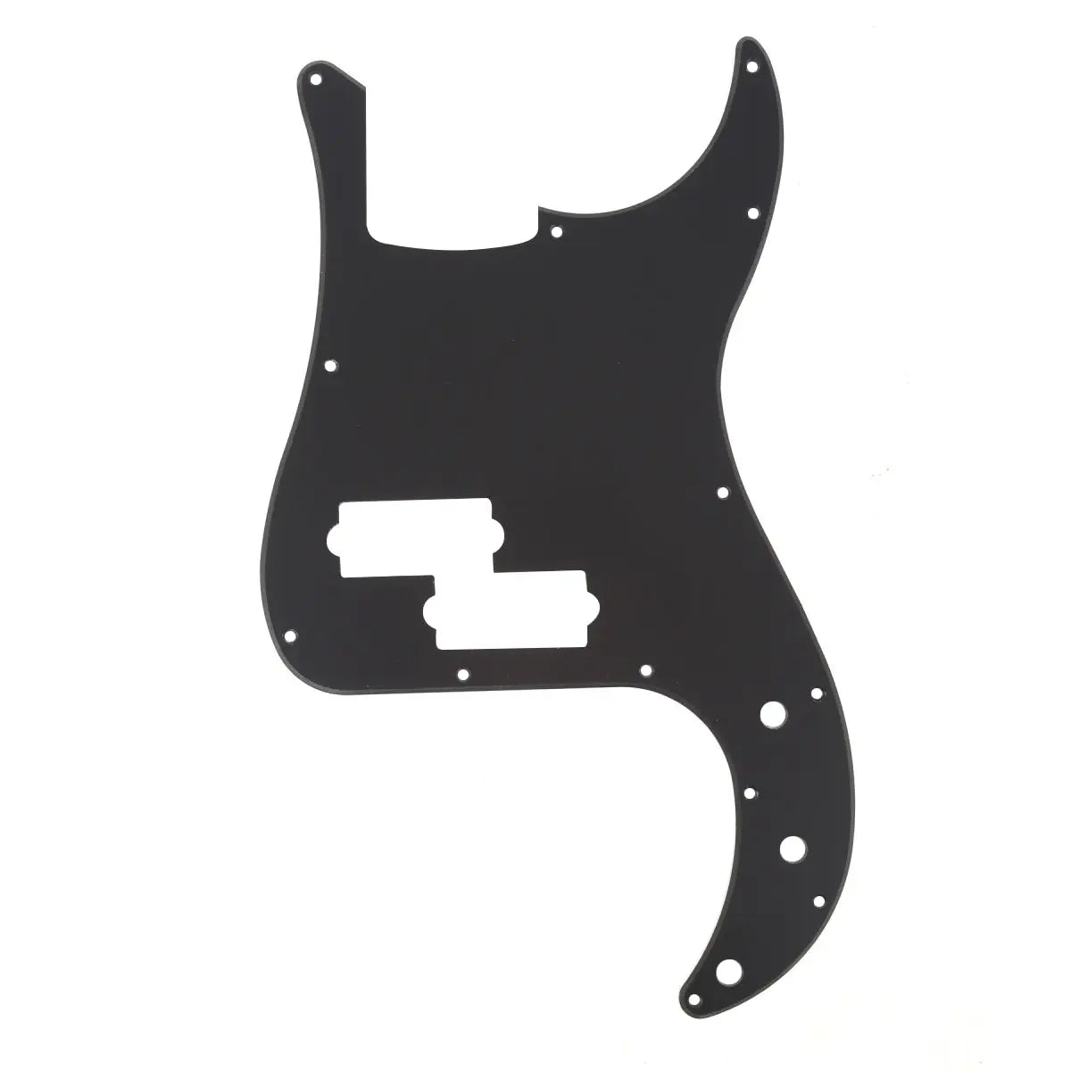 P Bass Pickguard 13 Holes 1ply Matte Black