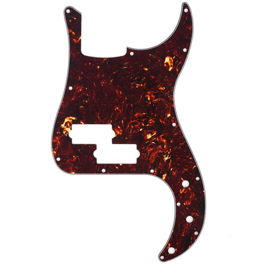 P Bass Pickguard 13 Holes 4ply Tortoise Shell