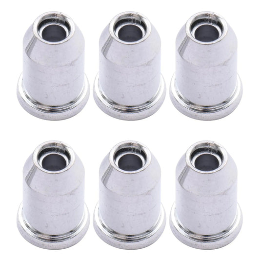 Musiclily Basic steel through body string ferrules chrome set of 6