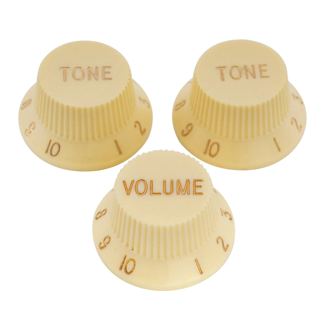 Musiclily Pro inch 24-splines Strat knobs set cream
