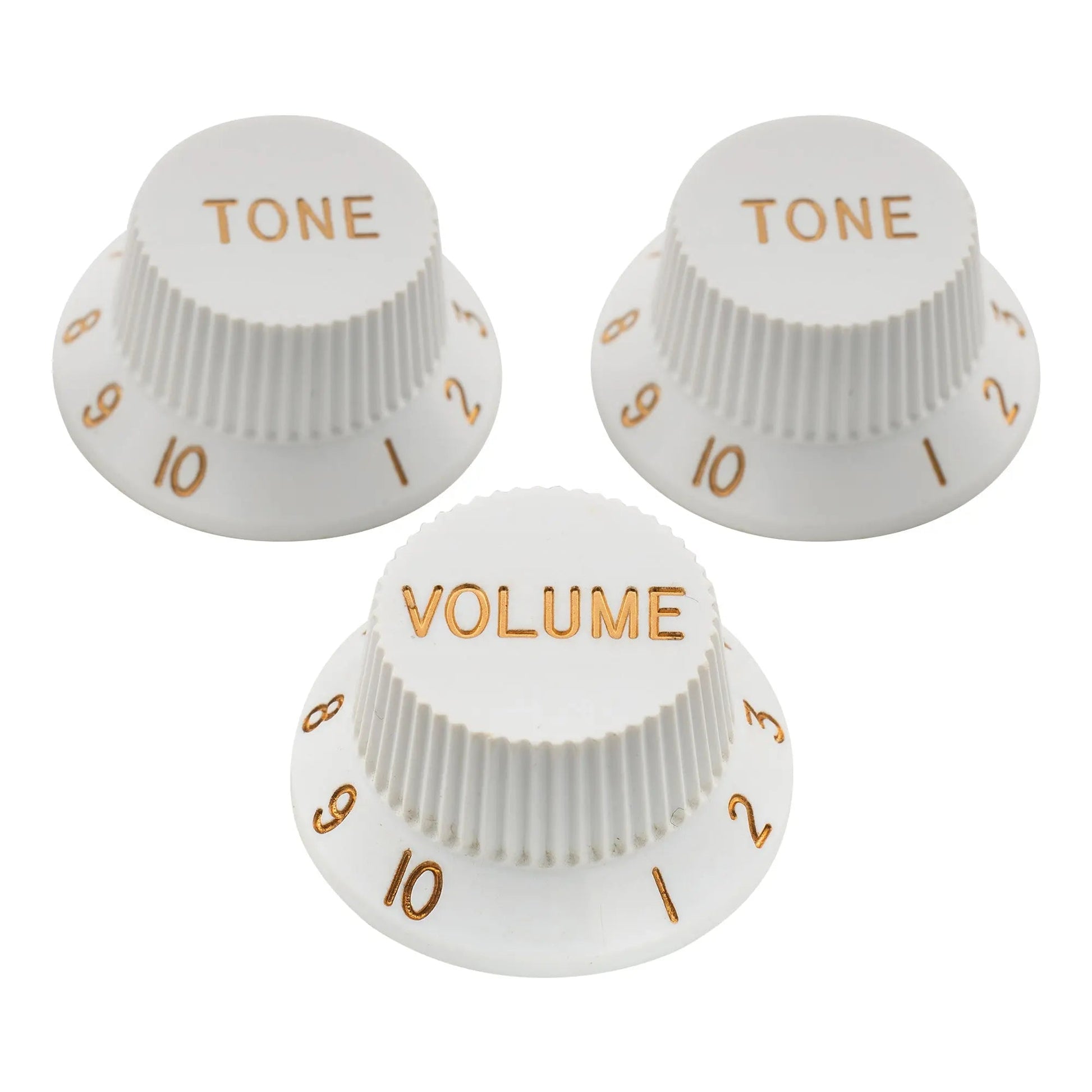 Musiclily Pro inch 24-splines Strat knobs set white