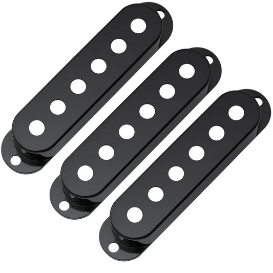 Musiclily Pro single coil pickup covers USA/Mexico Strat black