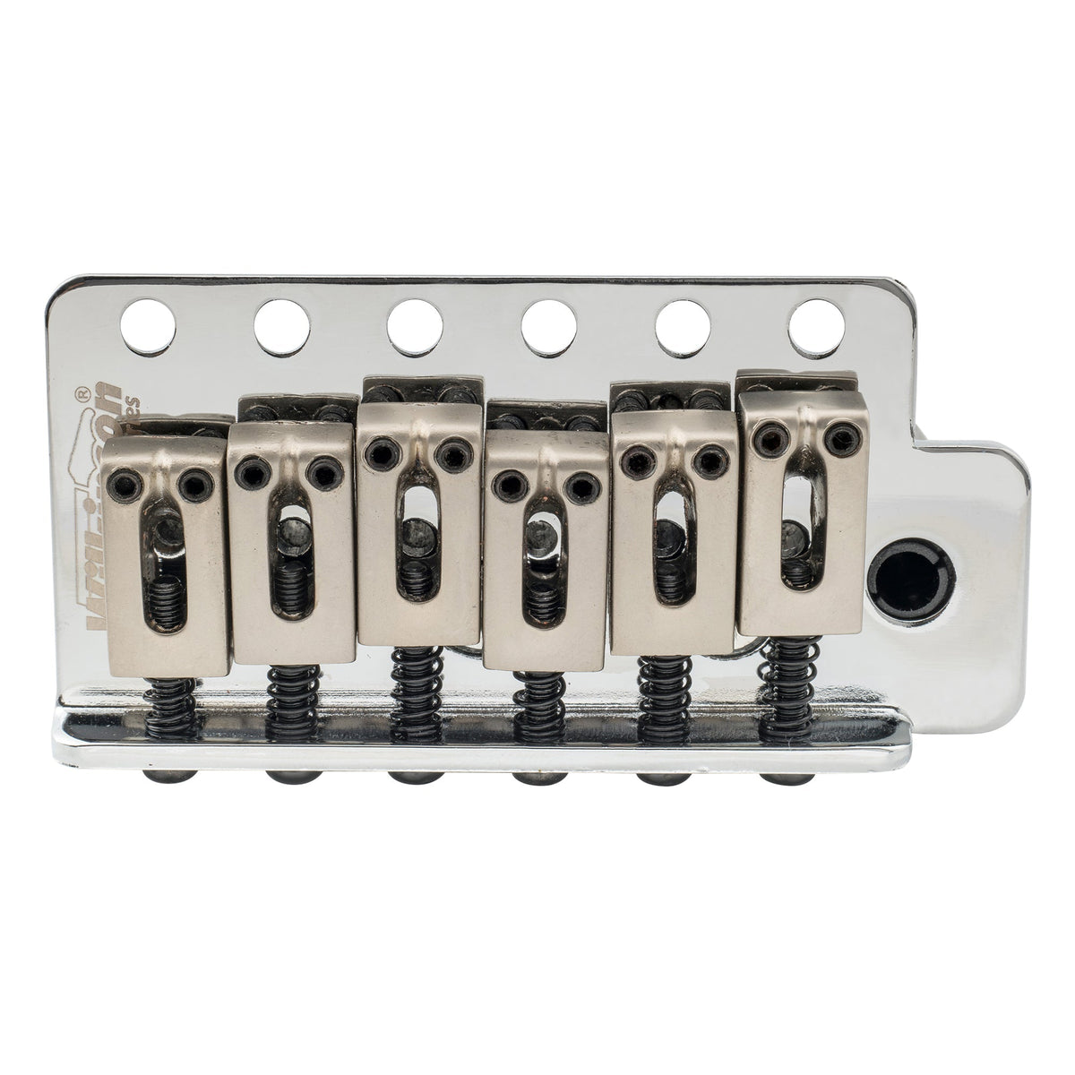 Wilkinson M Series 52.5mm(2-1/16 inch) String Spacing 6-Screw Modern Style Saddle Guitar Tremolo Bridge with Push-In Arm 36mm Block for Strat Style Electric Guitar