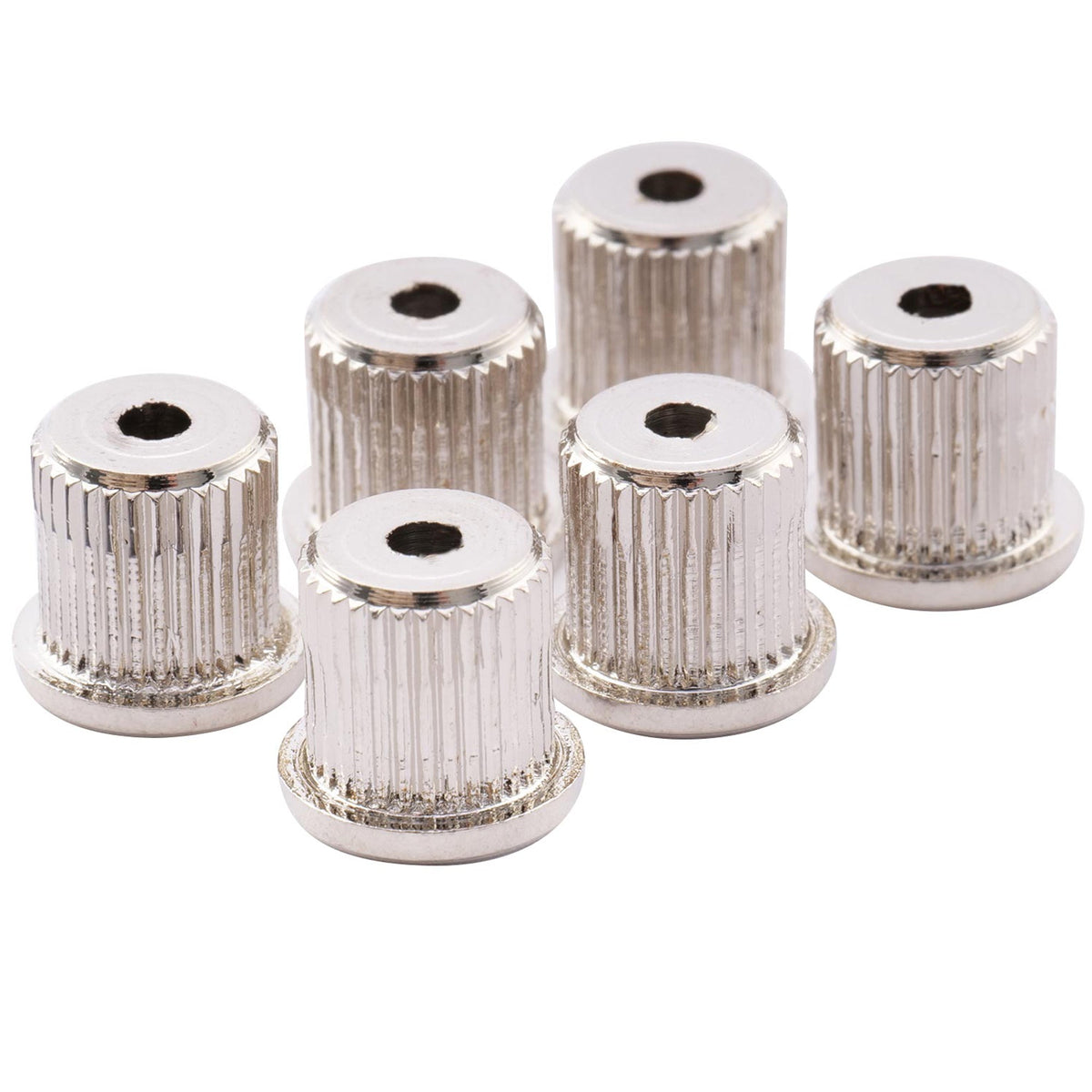Musiclily Pro Steel Big Lip Style Guitar String Through Body String Ferrules for Tele /Hardtail Strat Style Electric Guitar