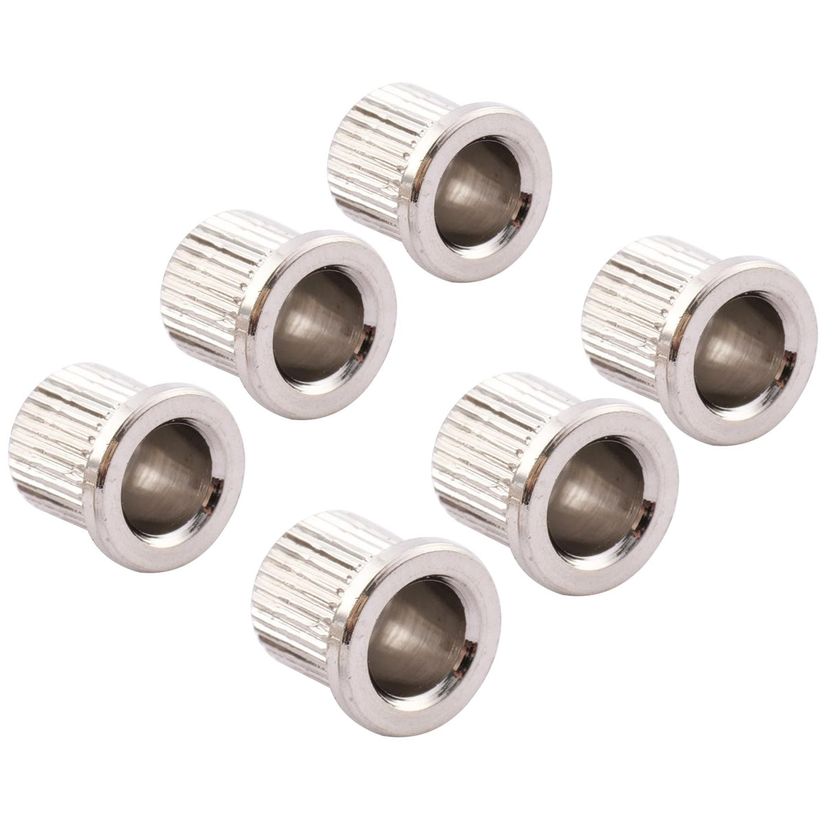 Musiclily Pro Steel Big Lip Style Guitar String Through Body String Ferrules for Tele /Hardtail Strat Style Electric Guitar