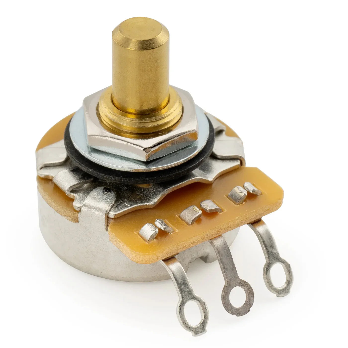 CTS 450G A250K Pot Brass Solid Short Shaft 1/4 Inch 10% Audio Taper Potentiometer for Electric Guitar Bass