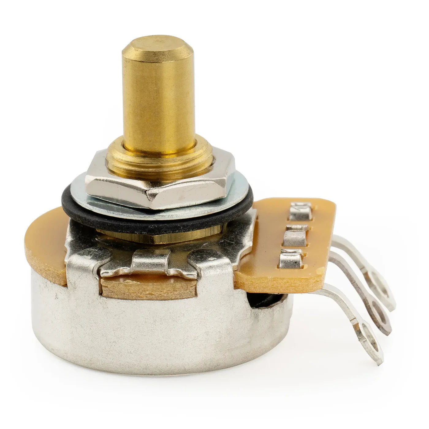 CTS 450G A250K Pot Brass Solid Short Shaft 1/4 Inch 10% Audio Taper Potentiometer for Electric Guitar Bass