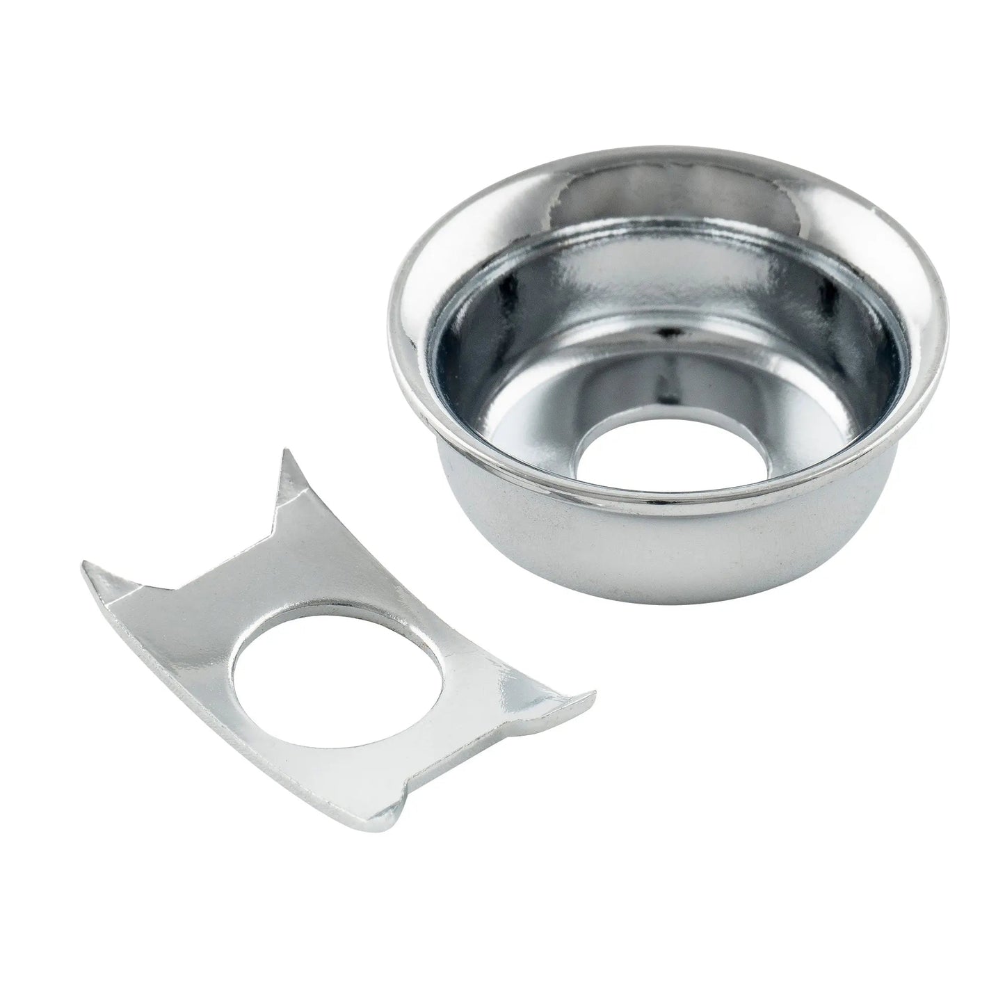 Musiclily Pro Steel Traditional Cup Jack Plate for Tele Style Electric Guitar - Chrome