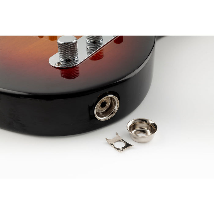 Jack plate nickel - guitar installation view