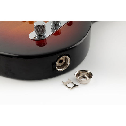 Jack plate nickel - guitar installation view