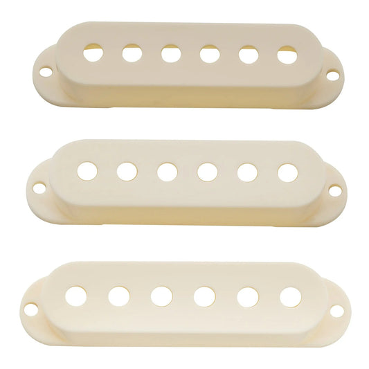 Musiclily Pro 50/50/52mm single coil pickup covers aged white