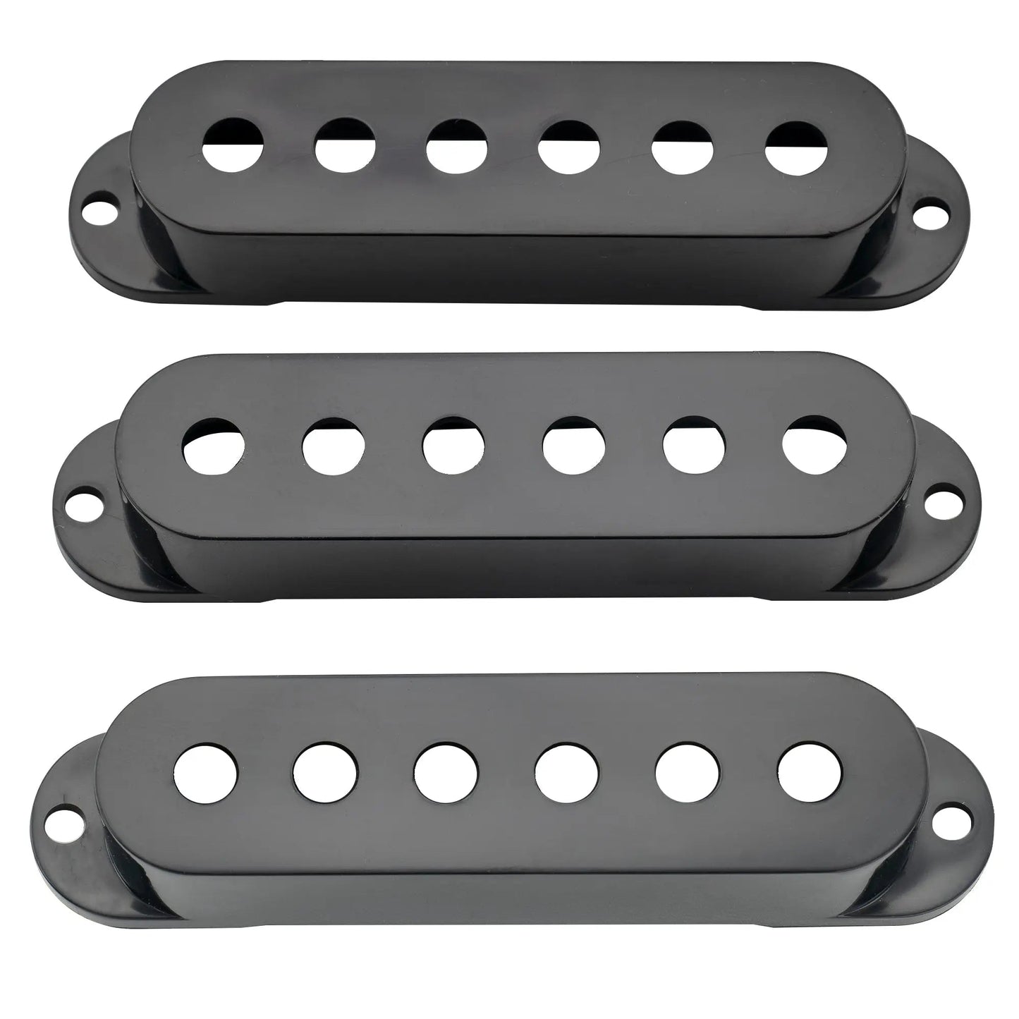 Musiclily Pro 50/50/52mm single coil pickup covers black