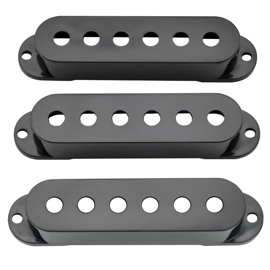 Musiclily Pro 50/50/52mm single coil pickup covers black