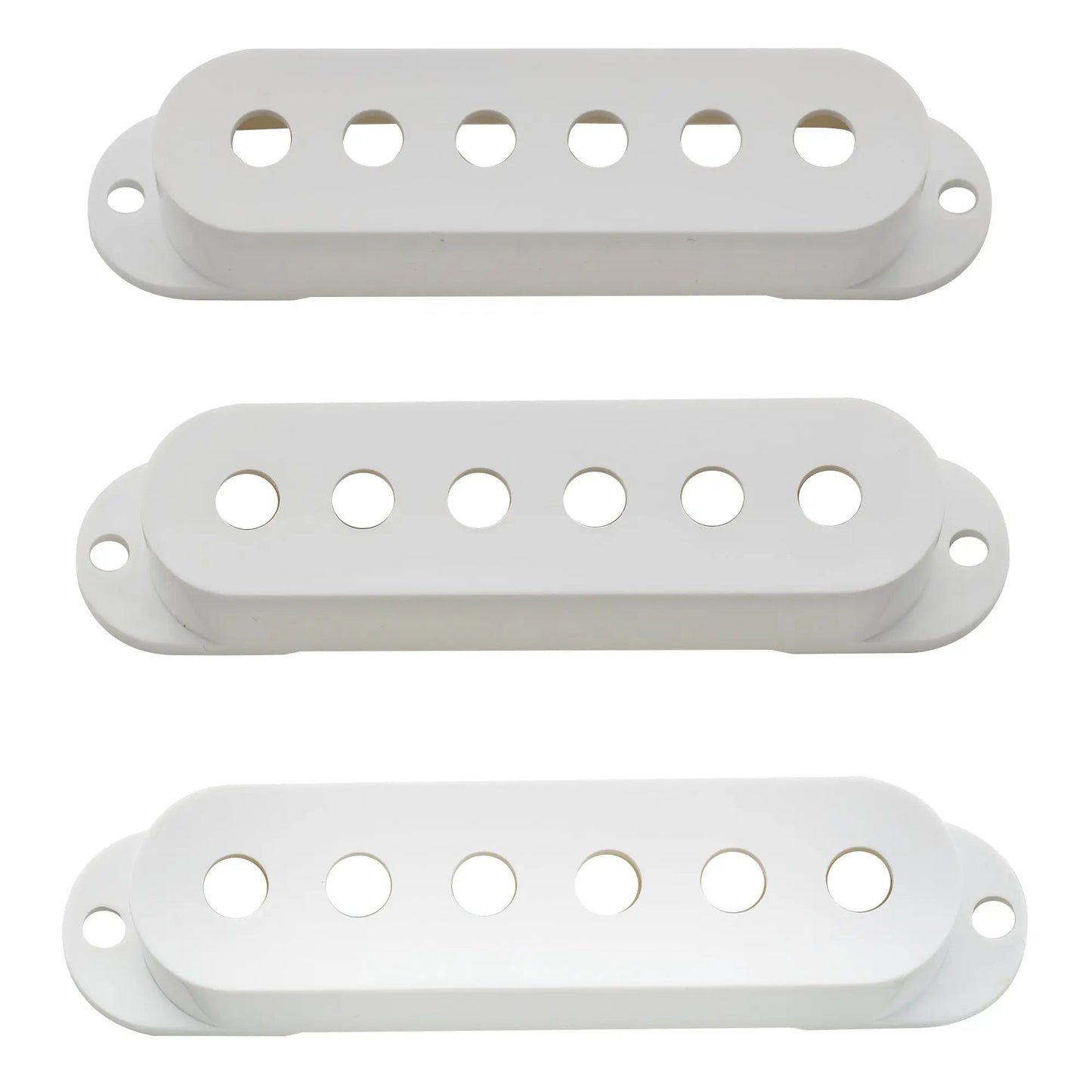 Musiclily Pro 50/50/52mm single coil pickup covers white