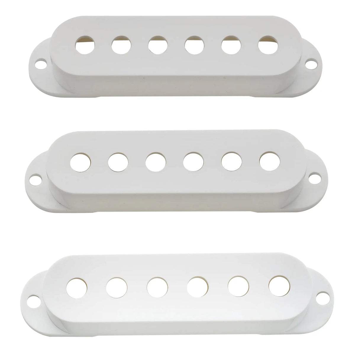 Musiclily Pro 50/50/52mm single coil pickup covers white