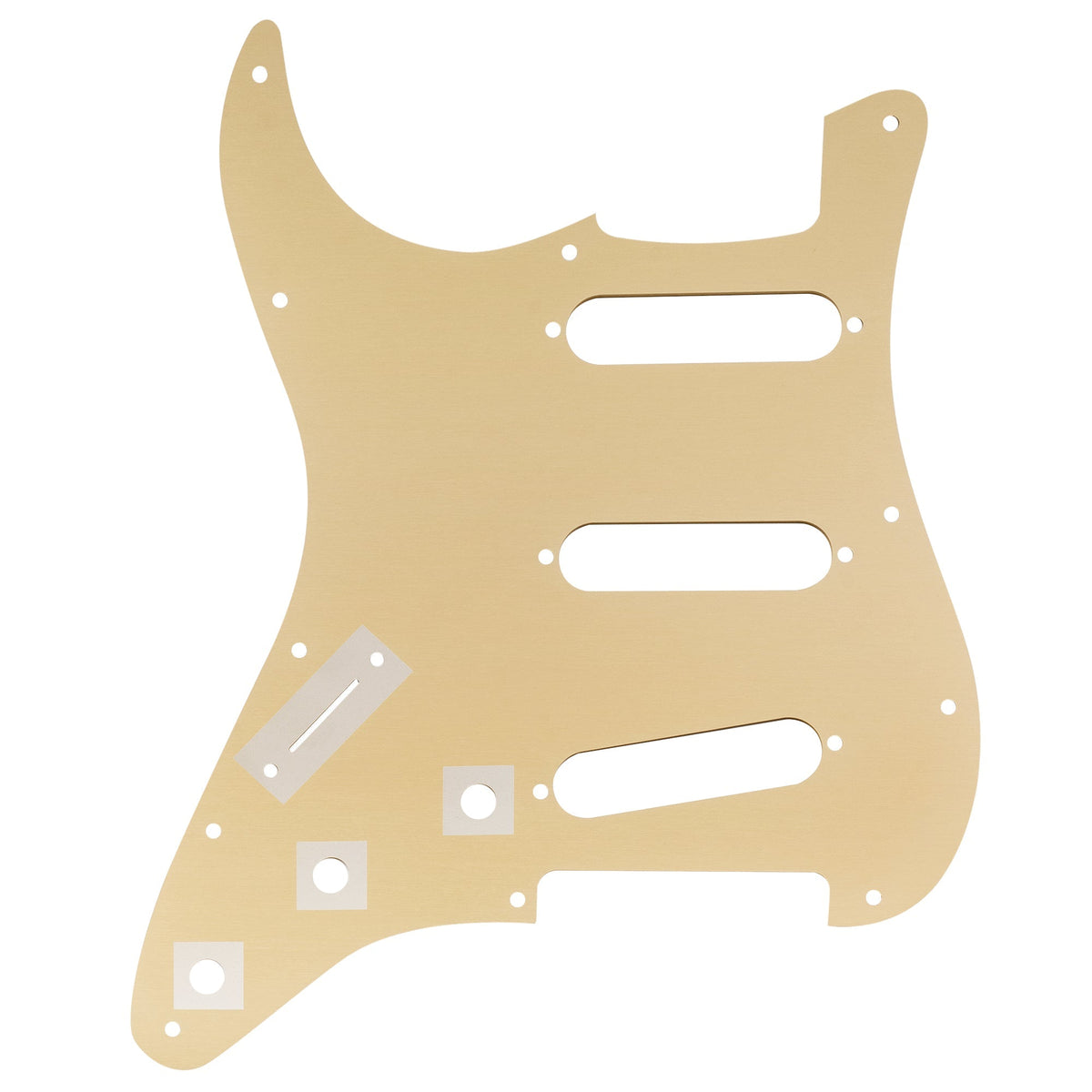 Musiclily Ultra 11 Holes Anodized Aluminum ST SSS Guitar Pickguard for American Mexican Fender Standard Strat Style Electric Guitar