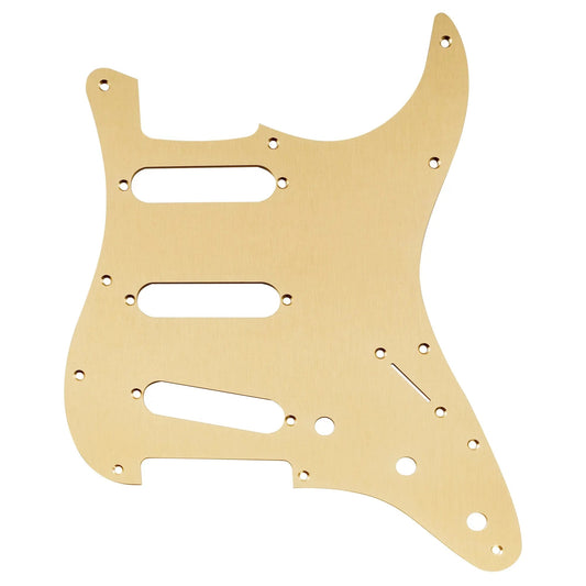 Musiclily Ultra 11 Holes Anodized Aluminum ST SSS Guitar Pickguard for American Mexican Fender Standard Strat Style Electric Guitar