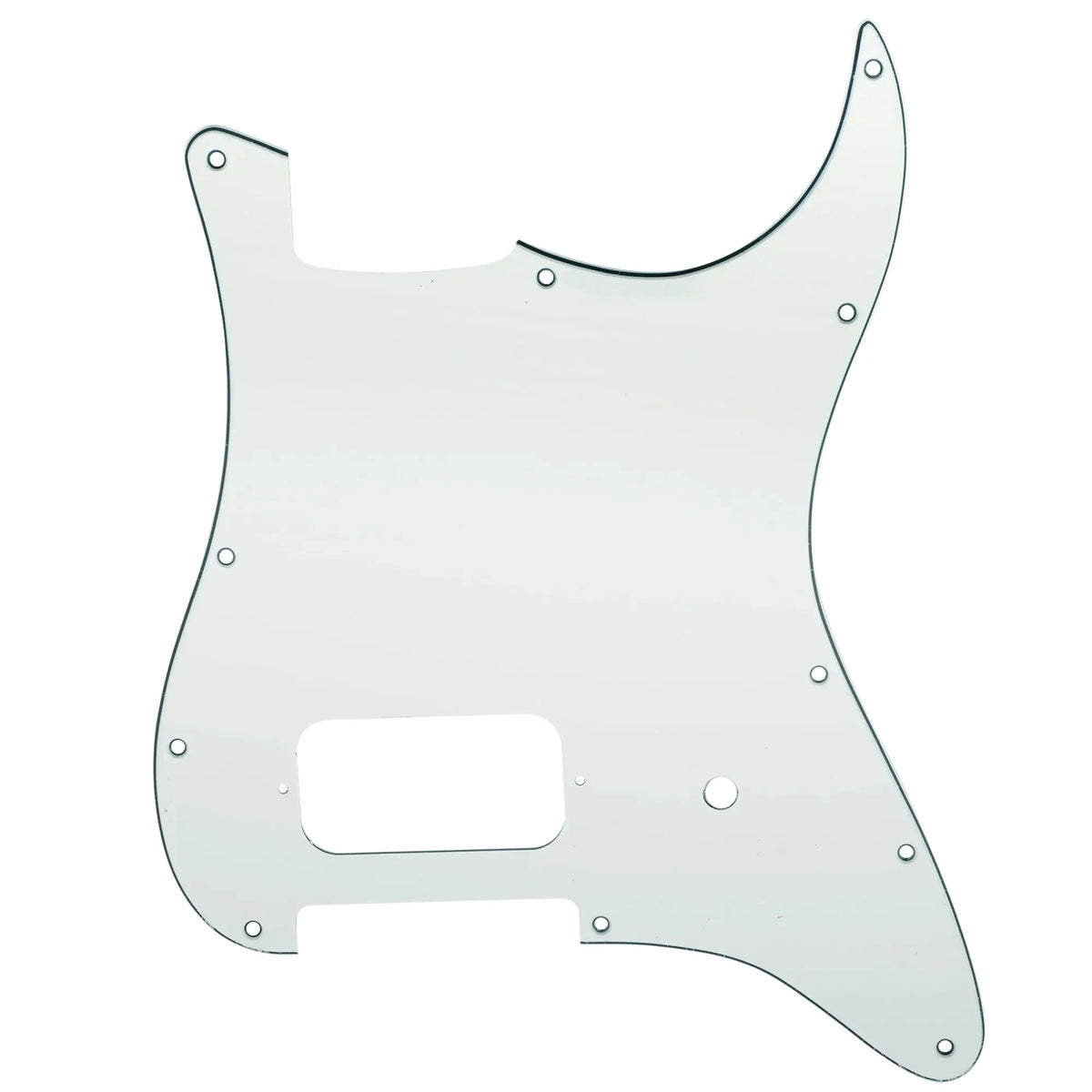 Musiclily Pro 11 holes humbucker pickguard 3ply aged white
