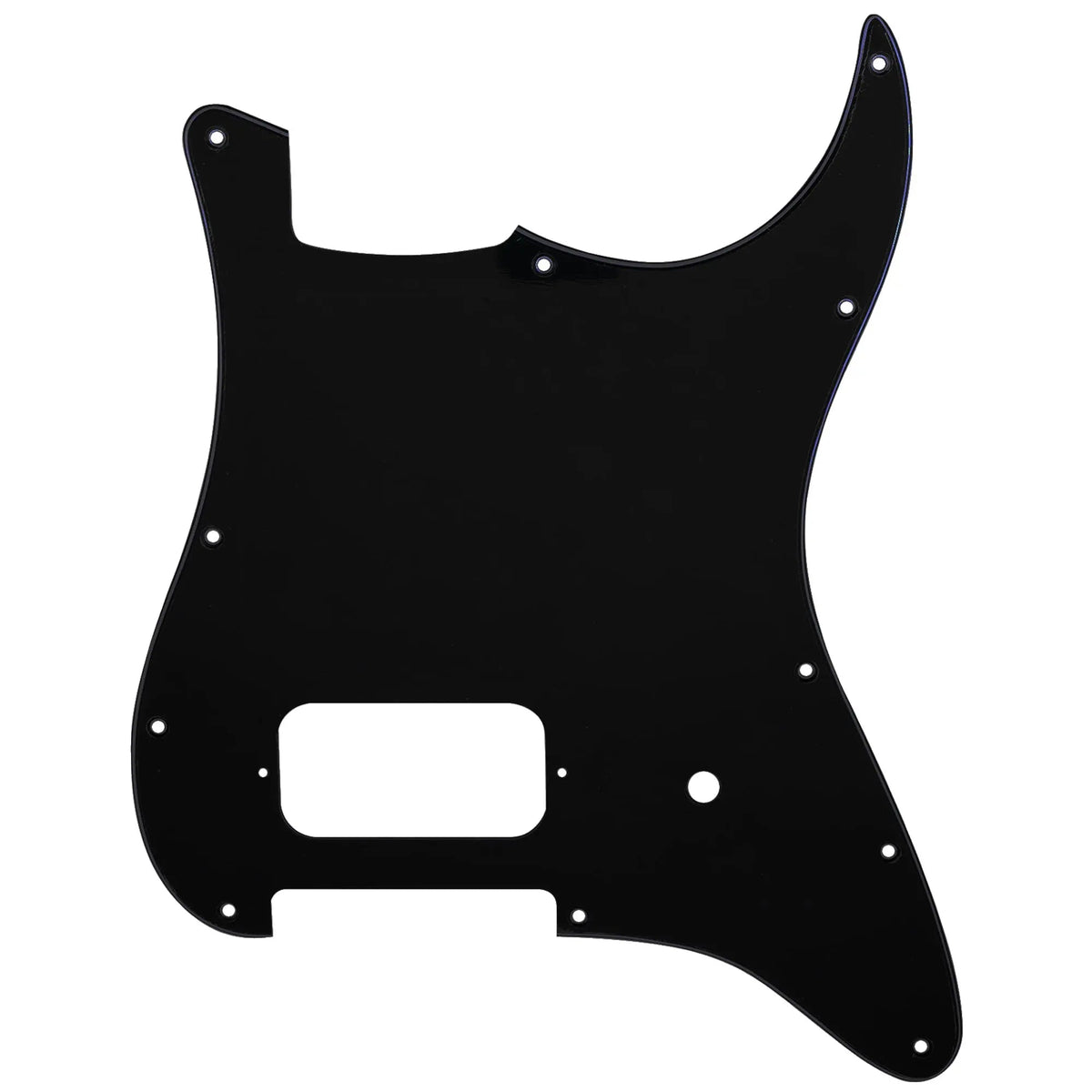 Musiclily Pro 11 holes humbucker pickguard 3ply black