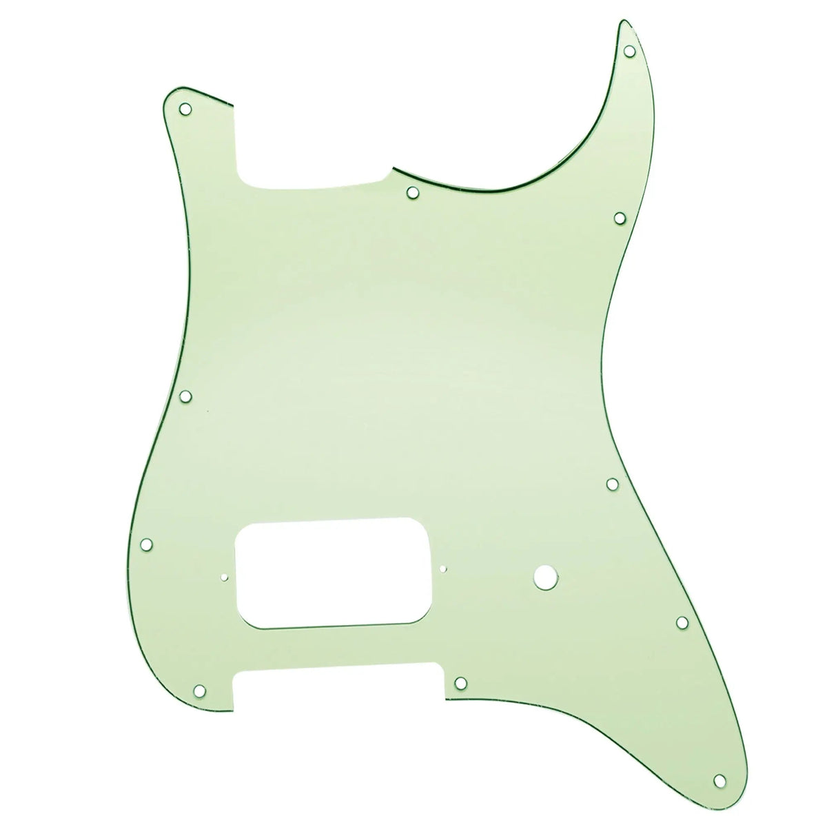 Musiclily Pro 11 holes humbucker pickguard 3ply mint green