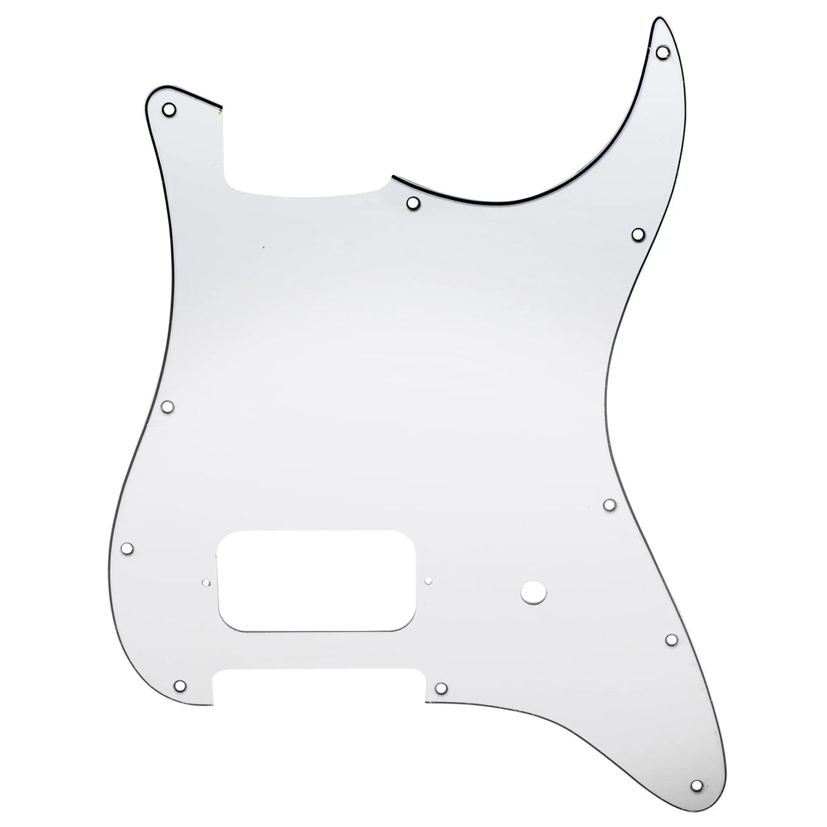 Musiclily Pro 11 holes humbucker pickguard 3ply white