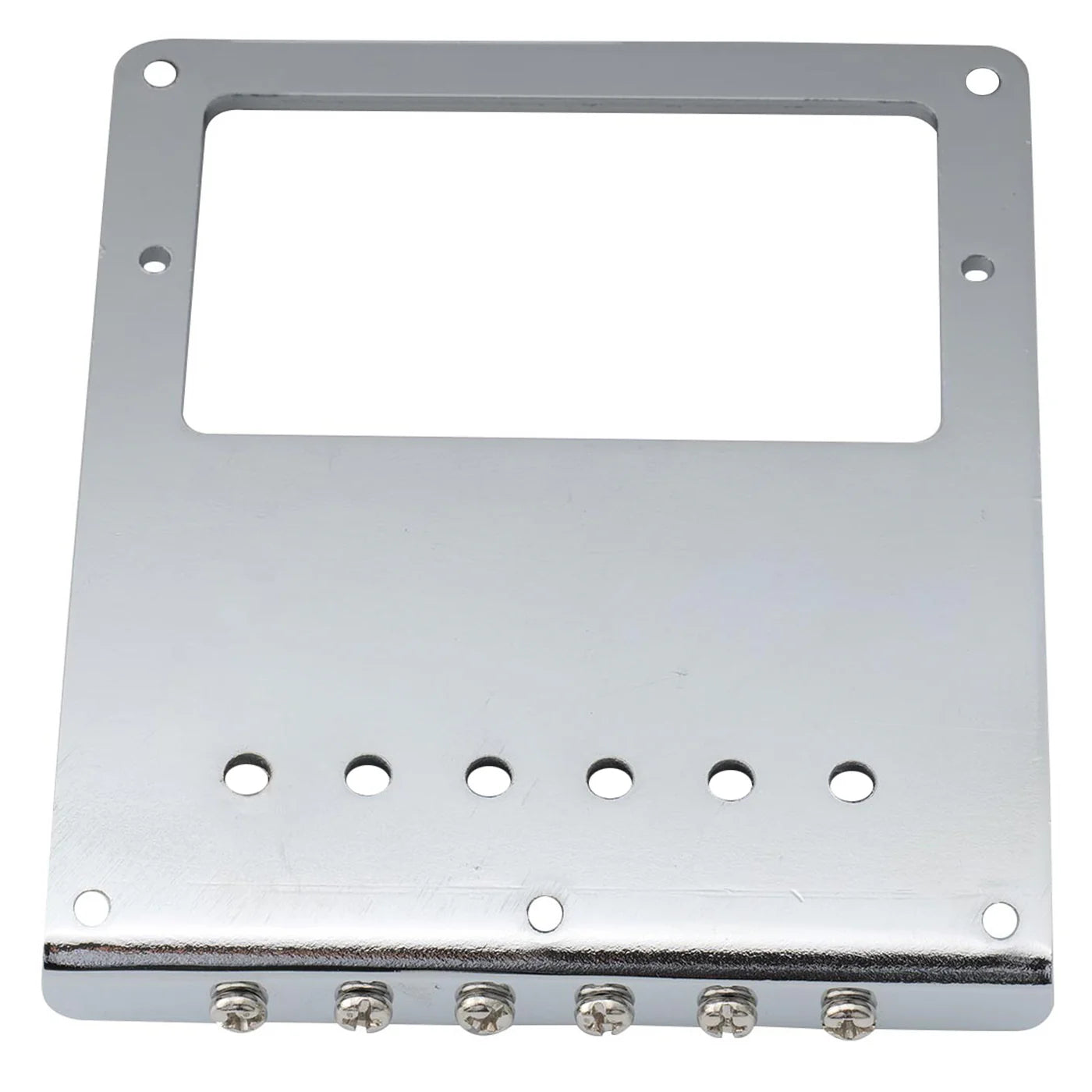 Musiclily Pro 54mm Modern Humbucker Guitar Bridge with Zinc Alloy 6-Saddle and Steel Plate for Tele Style Electric Guitar