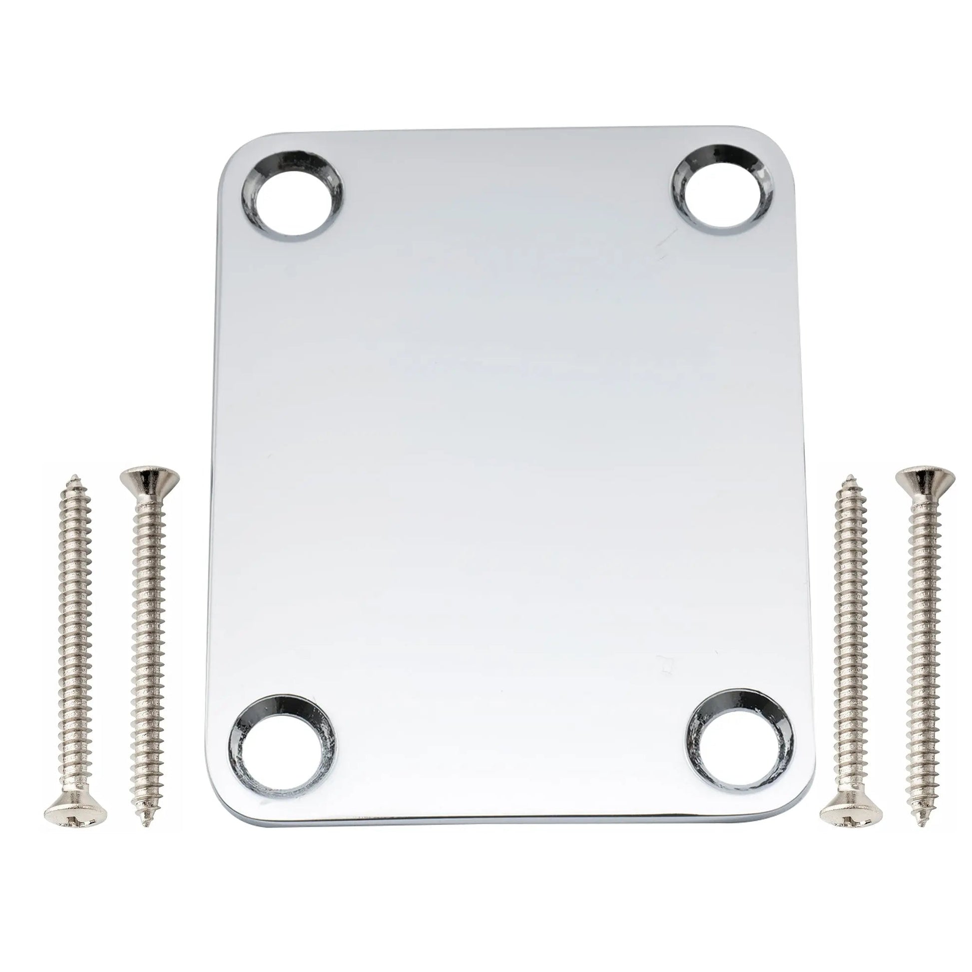 Musiclily Pro Rectangle Neck Plate Chrome